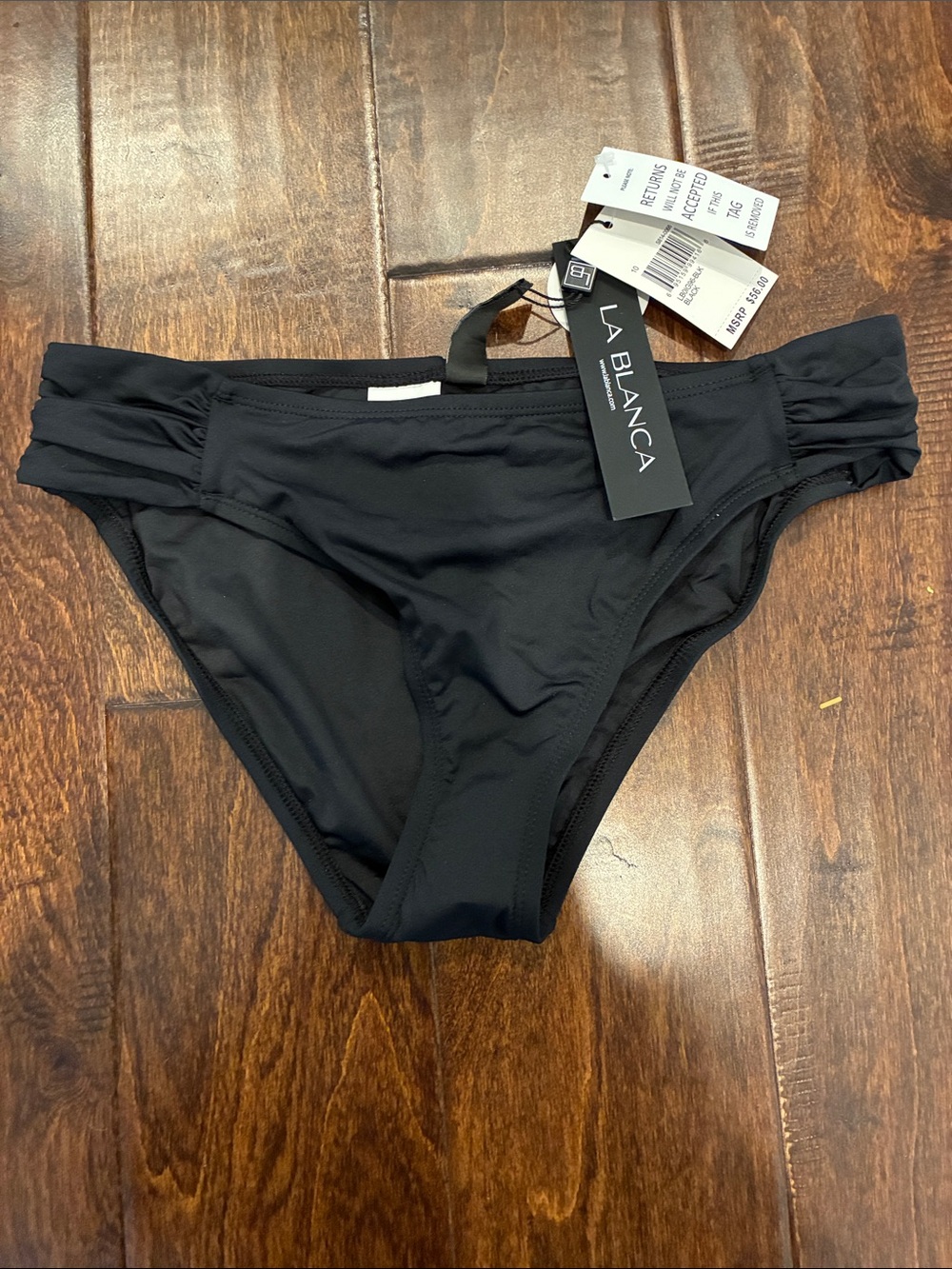 La Blanca Goddess Side Shirred Hipster Swimsuit Bottom